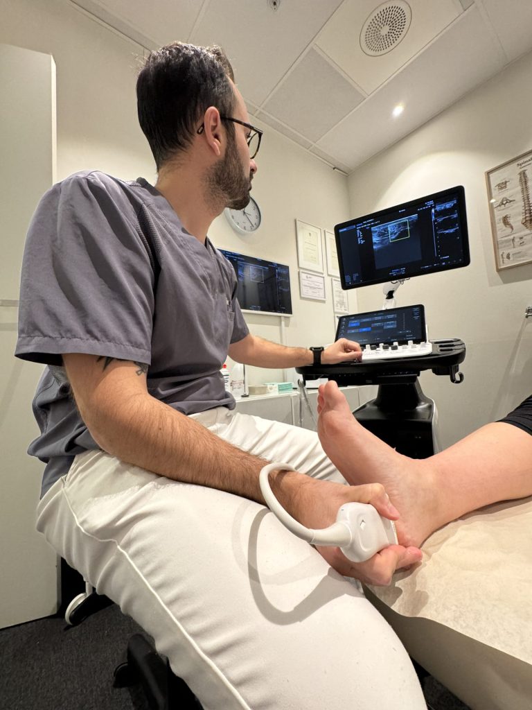 årsaken til vondt under foten finner vi ofte på ultralydundersøkelsen